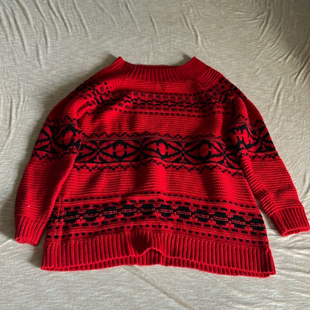 Red and Black Champs Sweater